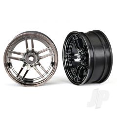 Wheels 1.9in split-spoke (black chrome) (front) (2pcs)
