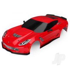 Body Chevrolet Corvette Z06 red (painted decals applied)