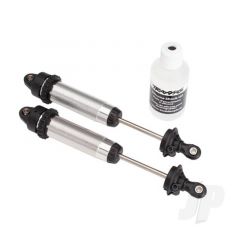 Shocks GTR 134mm silver aluminium (fully assembled with out springs) (front threaded) (2pcs)