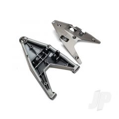 Suspension arm lower left / arm insert (satin black chrome-plated) (assembled with hollow ball)