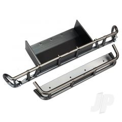 Bumper rear / bumper extension (satin black chrome-plated)