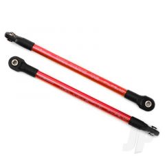 Push rods aluminium (red-anodized) (2pcs) (assembled with rod ends)