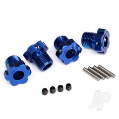 Wheel hubs splined 17mm (blue-anodized) (4pcs) / 4x5 GS (4pcs) / 3x14mm pin (4pcs)