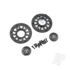 Center caps (2pcs) / beadlock rings (2pcs) (requires #8255A extended stub axle)