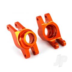 Carriers stub axle (orange-anodized 6061-T6 aluminium) (rear) (2pcs)