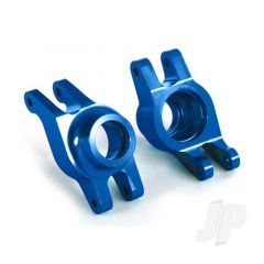 Carriers stub axle (blue-anodized 6061-T6 aluminium) (rear) (2pcs)