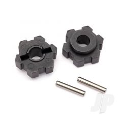 Wheel hubs hex (2pcs) / 2.5x12 pins (2pcs)