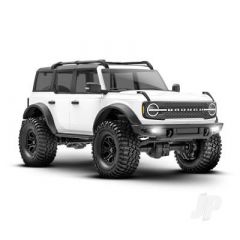Traxxas TRX-4m 2021 Ford Bronco 1:18 4X4 Electric Trail Crawler - White (+ TQ 2-ch/ ECM-2.5/ Titan 87T/750mAh 2-Cell LiPo/USB Charger)