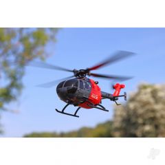Twister BO-105 Scale 250 Flybarless Helicopter with 6 Axis Stabilisation and Altitude Hold (Grey/Red) TWST1002GR