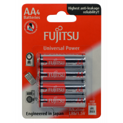 Fujitsu AA Alkaline Blister Pack Universal Series