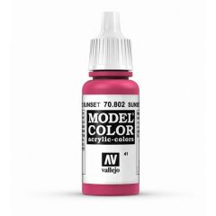 Vallejo 70802 Model Color 041 Sunset Red 17ml