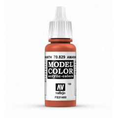 Vallejo 130 Model Color 17 ml Acrylic Paint - Amarantha Red - 70.829