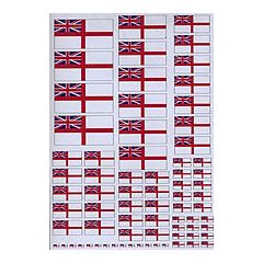 Becc Decals VGB02 - GB White Ensign - Modern - Various Sizes