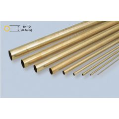 Brass Tube - 1/4 x 36 Inch/6.35x914mm