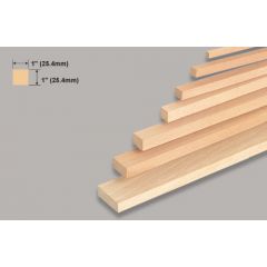 Balsa Block 1x1x36 Inch/25.4x25.4x914mm (W-L120)