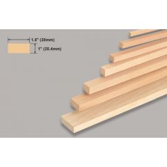 Slec Balsa Block 1x1.5x36 Inches/25.4x38x914mm