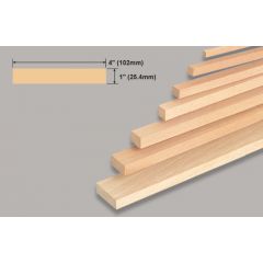 Balsa Block 1x4x36 Inch/25.4x102x914mm