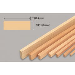 Balsa Strip 5/16 x 1/8 or 8.23mm x 2mm (36 Inches in Length)