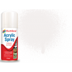 Humbrol Acrylic Hobby Sprays 150ml - White Gloss 22