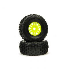 dBoots Fortress Tyre Set Glued Green (Pair)