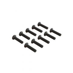 Flat Head Hex Machine Screw M3x14mm (10)