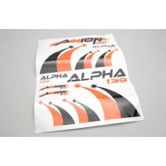 Decal Sheet(Orge-Blk)Alpha 139 BL 3