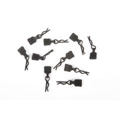 3mm Body Clip w/Tab Black (10pc)