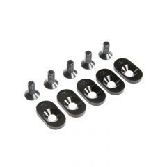 EngineMntInsert&Screws BLK 19T(5): 5ive-T 2.0