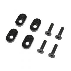 EngineMountInsert & Screws 19T Black(4): DBXL 2.0