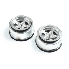 Rear Wheel Satin Chrome (2): 22S Drag