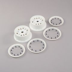 Wheel & Beadlock Set White (2): 5ive-T 2.0