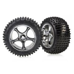 Tires & wheels assembled (Tracer 2.2 Inch chrome wheels Alias
