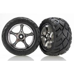 Tires & wheels assembled (Tracer 2.2 Inch chrome wheels Anaconda)