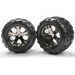 Tires & wheels assembled glued (2.8 Inch) (All-Star black chro