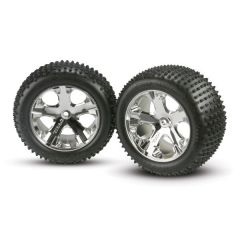 Tires & wheels assembled glued (2.8 Inch) (All-Star chrome whe