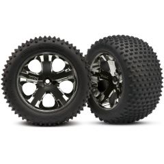 Tires & wheels assembled glued (2.8 Inch) (All-Star black chro