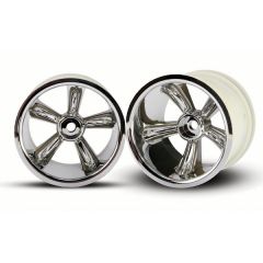 TRX Pro-Star chrome wheels (2) (rear) (for 2.2 Inch tires) (TRXW)