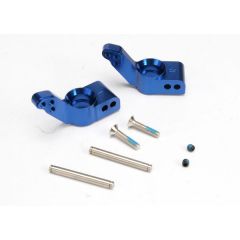 Stub axle carriers blue-anodized 6061-T6 aluminum rear (1.