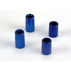 Tapered bearing block spacers (blue-anodized aluminum) (3x6