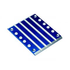 Skid plate transmission T6 aluminum (blue)