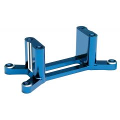 Engine mount machined 6061-T6 aluminum (blue) (w/ screws) (