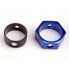 Brake adapter hex aluminum (blue)