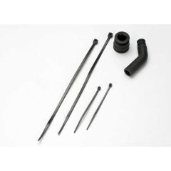 Pipe coupler molded (black)/ exhaust deflecter (rubber bla