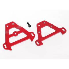 Bulkhead tie bars front & rear (red-anodized aluminum)