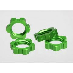 Wheel nuts splined 17mm (green-anodized) (4)