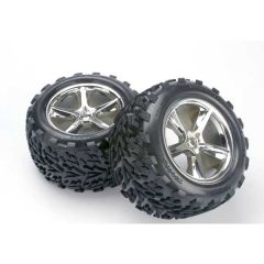 Tires & wheels assembled glued (Gemini chrome wheels Talo