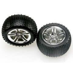 Tires & wheels assembled glued (2.8 Inch) (Jato Twin-Spoke whe