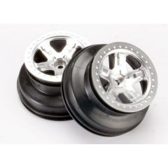 Wheels SCT satin chrome beadlock style dual profile (2.2 Inch