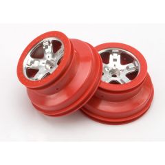 Wheels SCT satin chrome red beadlock style dual profile (