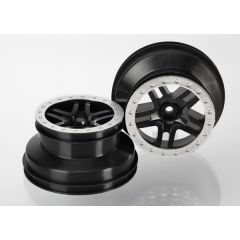 Wheels SCT Split-Spoke black satin chrome beadlock style